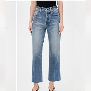 Moussy Blue Straight Leg Jeans